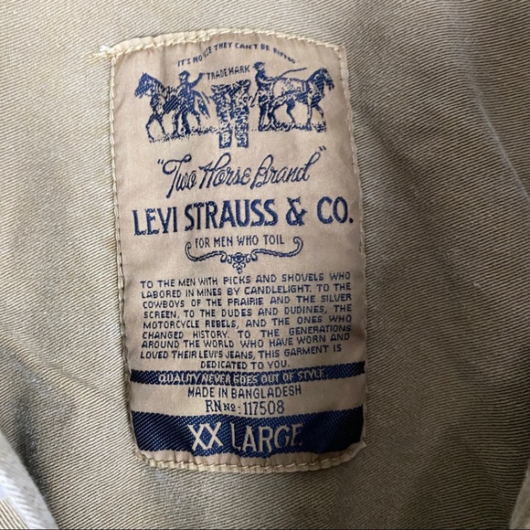 Levis Vintage Button Up Shirt Mens Size XXL - Picture 3 of 8